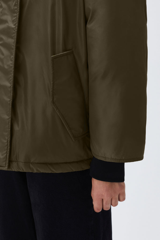 BREKKA Bergen Jacket - army green - detail