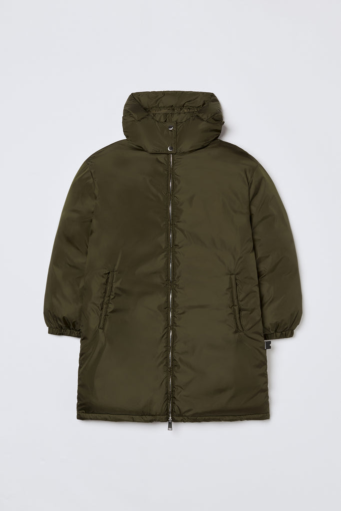 BREKKA Dublin Parka - army green - flat lay