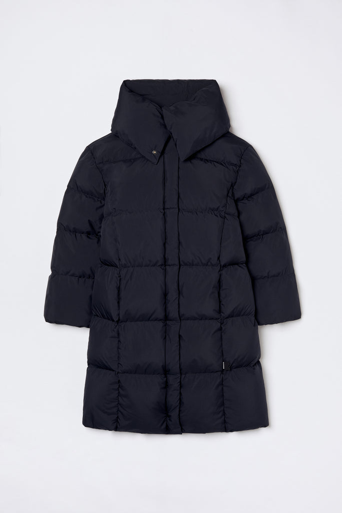 BREKKA Dresden Long Down Jacket - black - flat lay