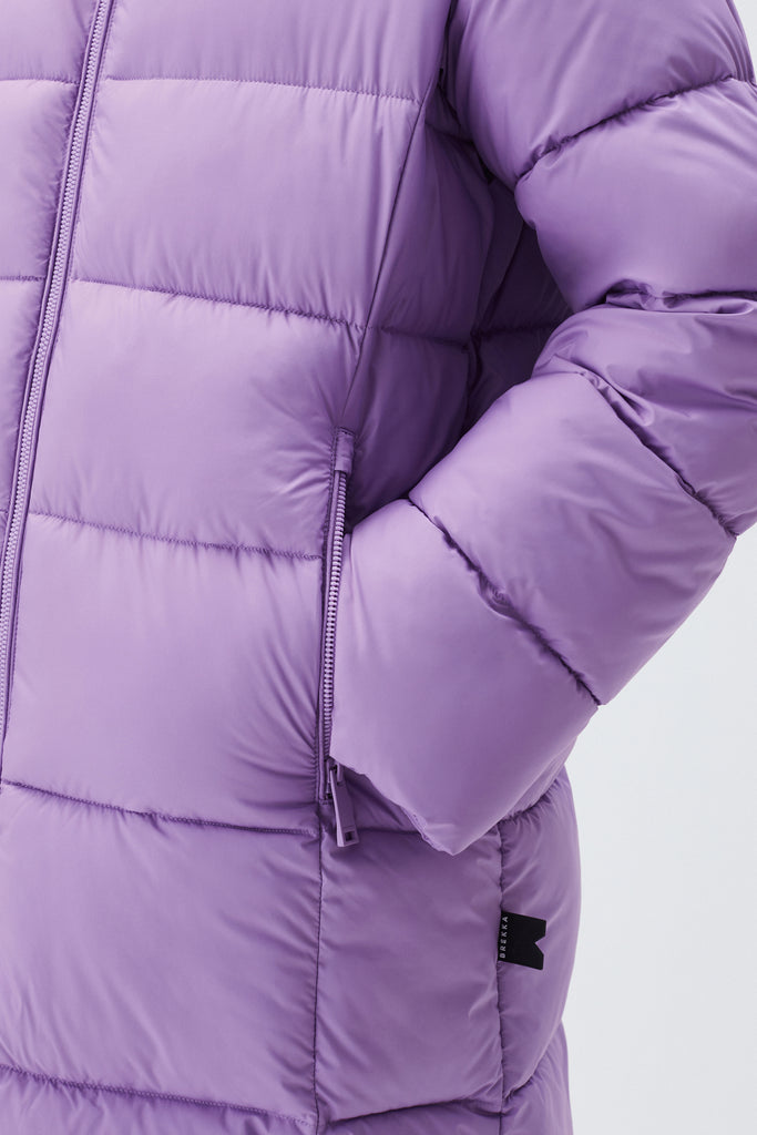 BREKKA Lisbon Down Jacket - violet - detail