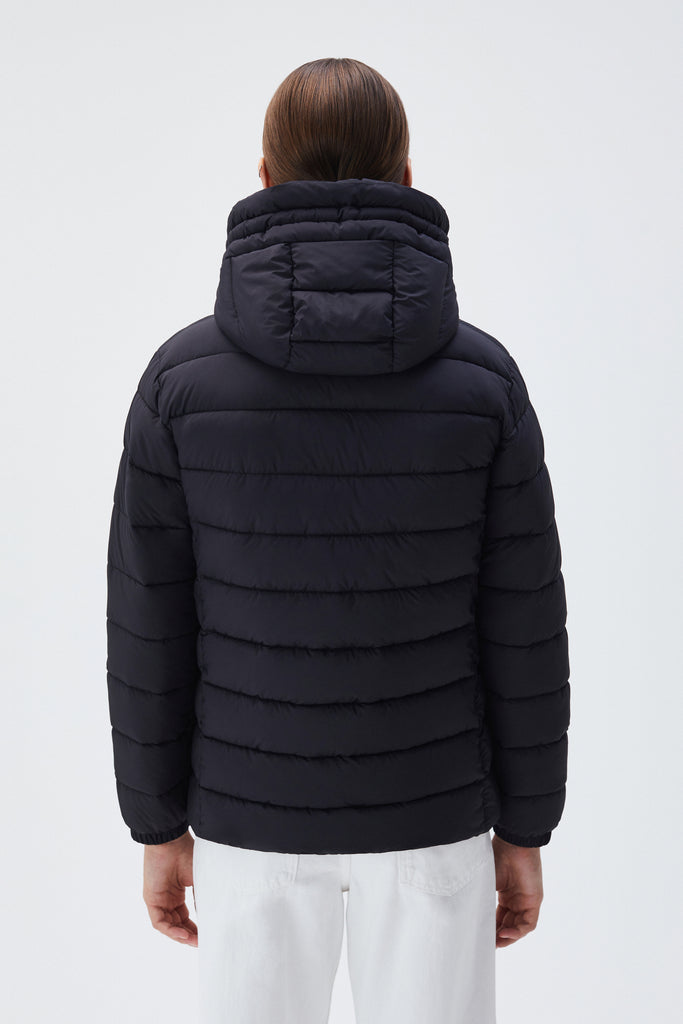 BREKKA Milan Short Down Jacket - black - back