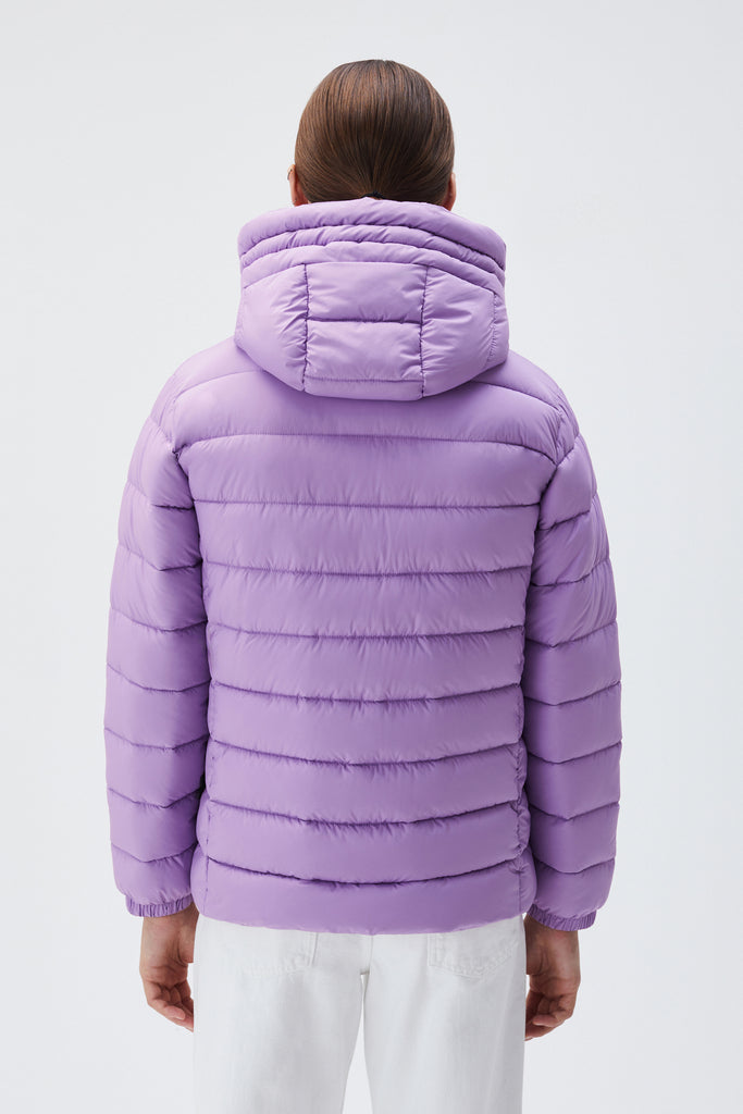 BREKKA Milan Short Down Jacket - lilac - back