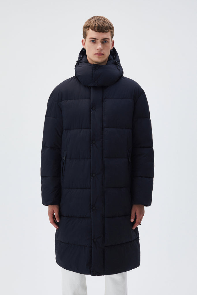 BREKKA Montpellier Long Puffer - black - front