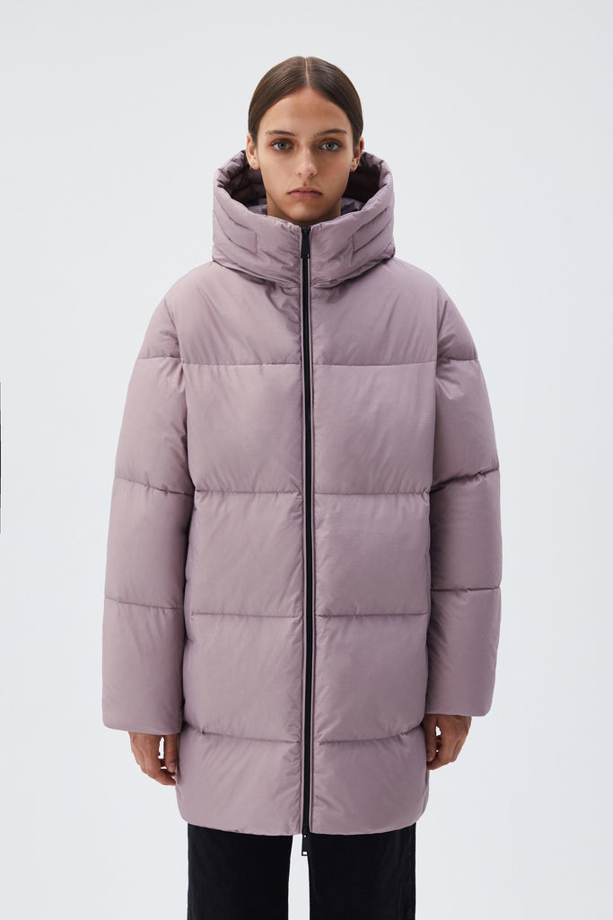 BREKKA Glasgow Down Coat - mauve - front