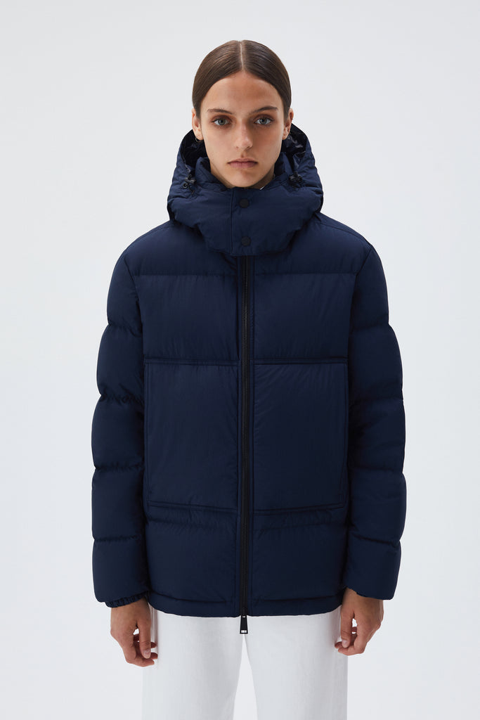 BREKKA London Puffer - navy blue - front